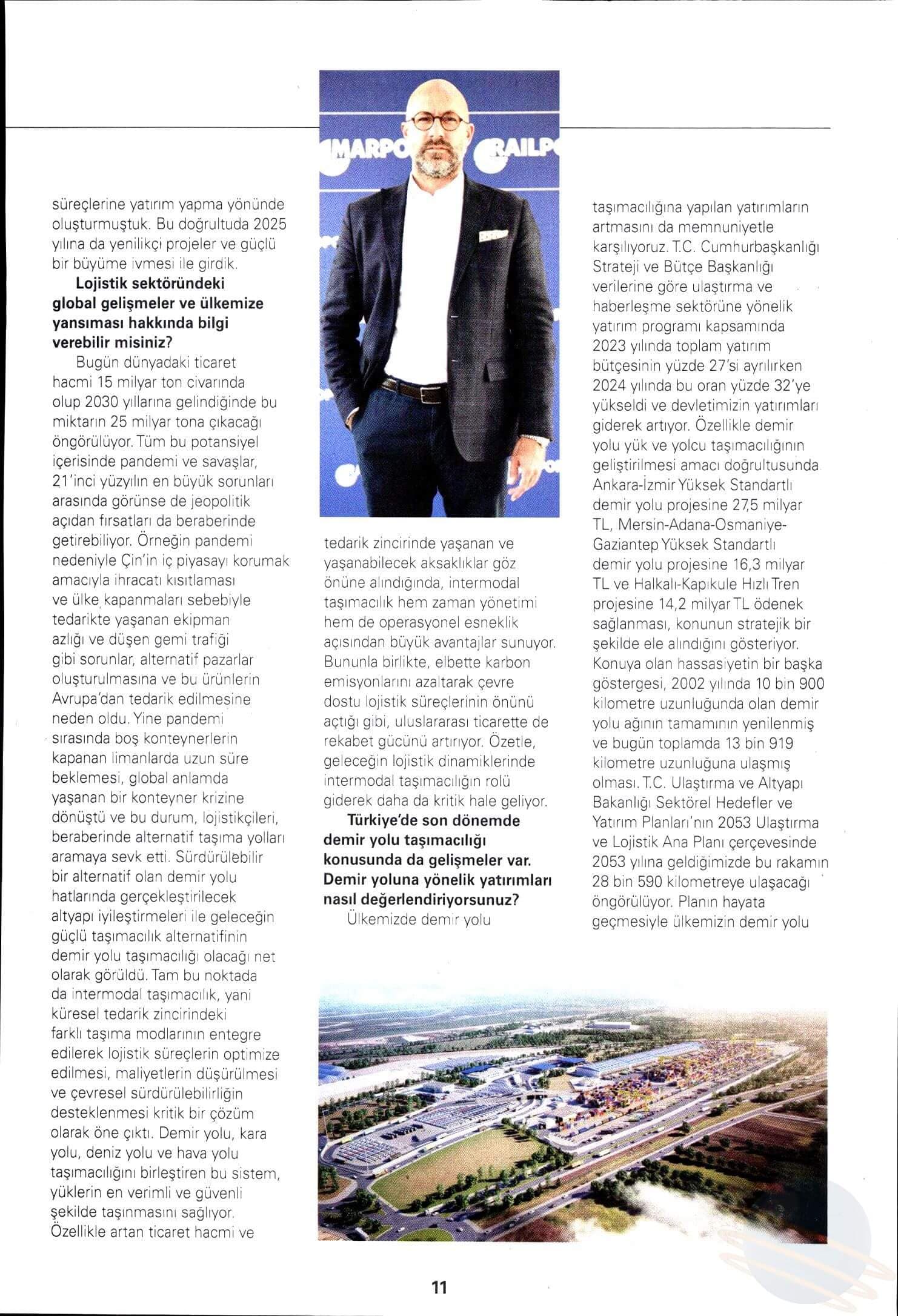 Türkiye'nin İlk Intermodal Lojistik Terminali Railport için Geri Sayım Başladı